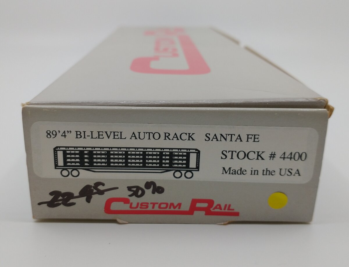Custom Rail 4400 HO Santa Fe Bi-Level Auto Rack Kit