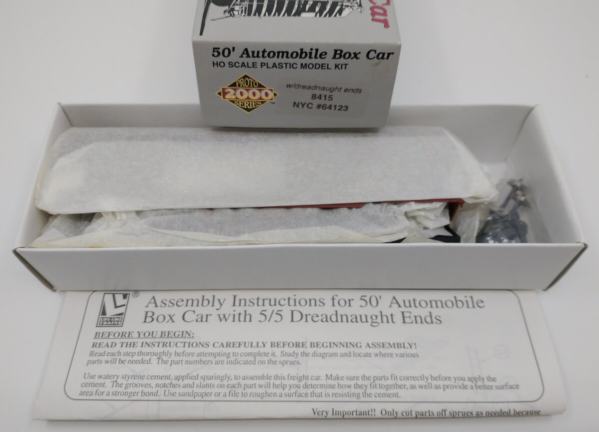 Proto 2000 8415 HO NYC 50' Automobile Boxcar Kit w/ Dreadnaught Ends #64123 NIB
