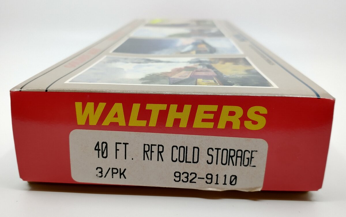 Walthers 932-9110 HO 40' Reefer Cold Storage (Pack of 3) NIB