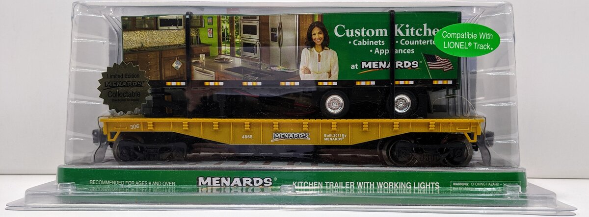 Menards 279-0655 O Custom Kitchens Trailer With Working Lights LN/Box