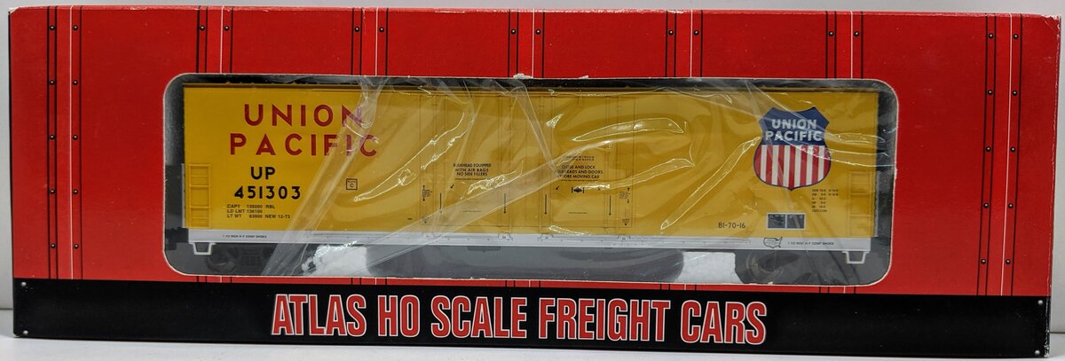 Atlas 1753-2 HO Scale Union Pacific Evans Double Plug Door Boxcar #451303 LN/Box