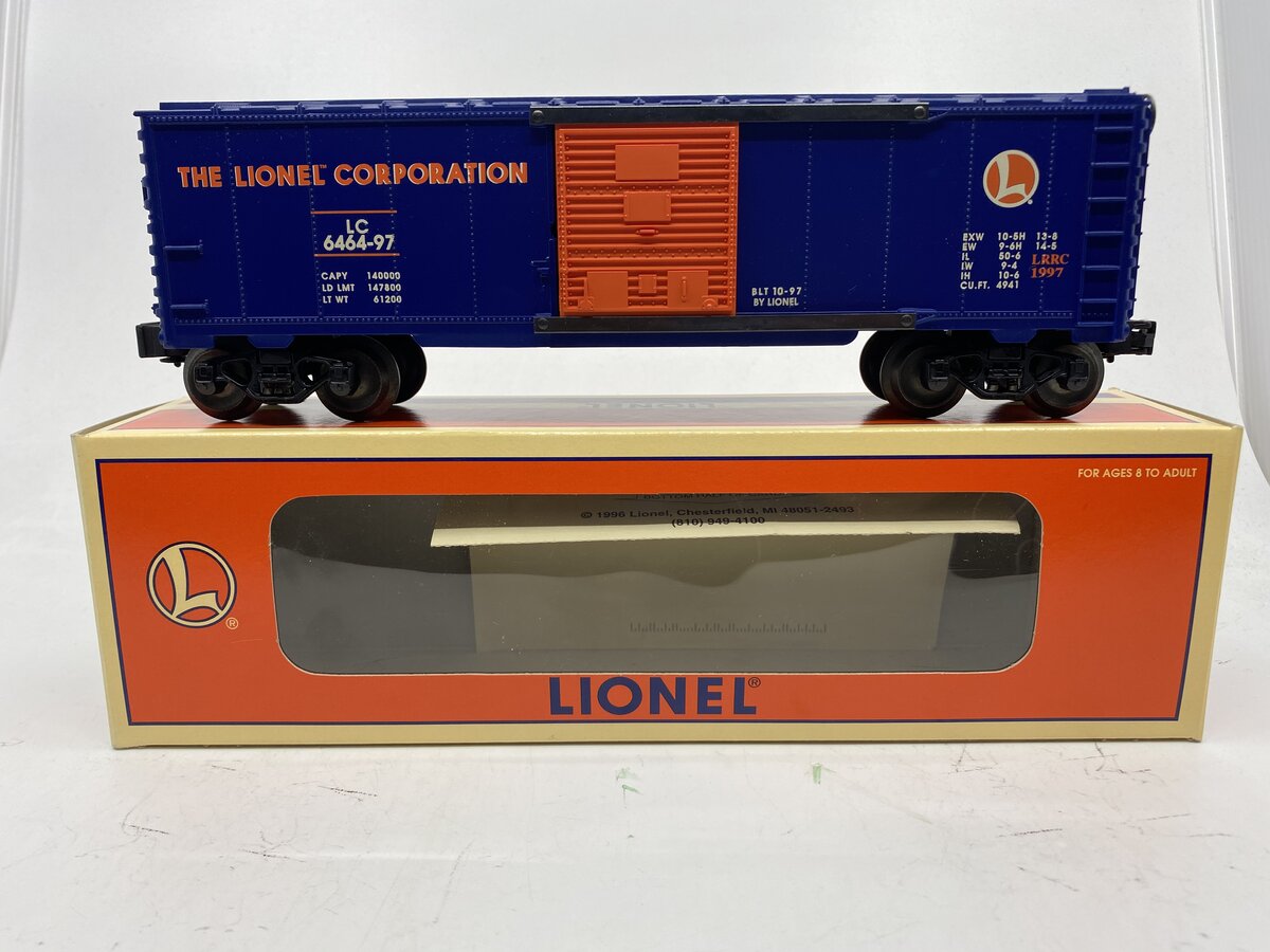Lionel 6-29200 1997 Lionel Railroader Club 6464 Boxcar LN/Box