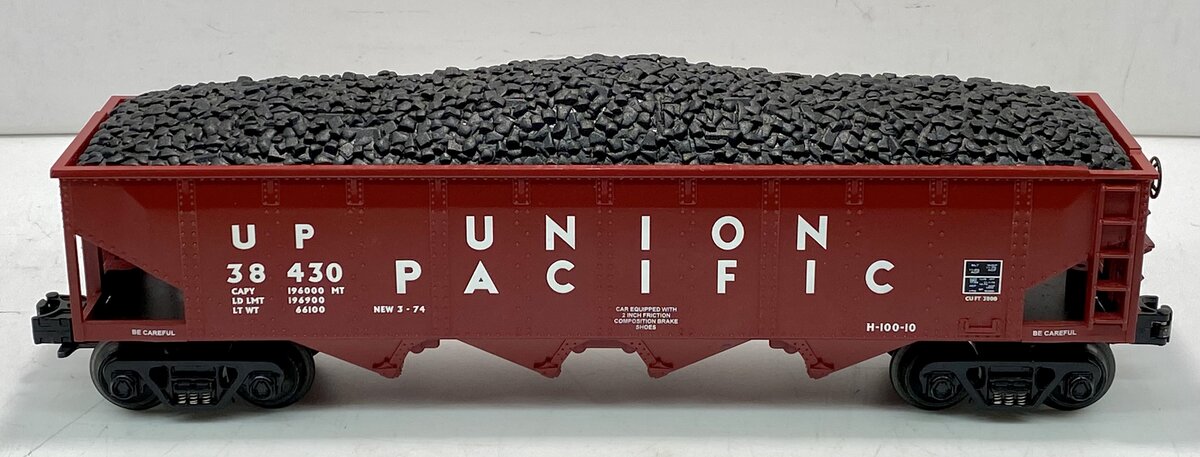MTH 30-7521C O Gauge Union Pacific4-Bay Hopper #38430 EX