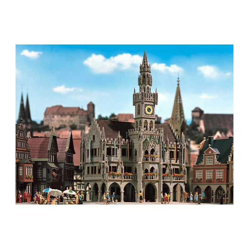 Vollmer 3760 HO GroBstadt-Rathaus Gothic Style City Hall Building Kit