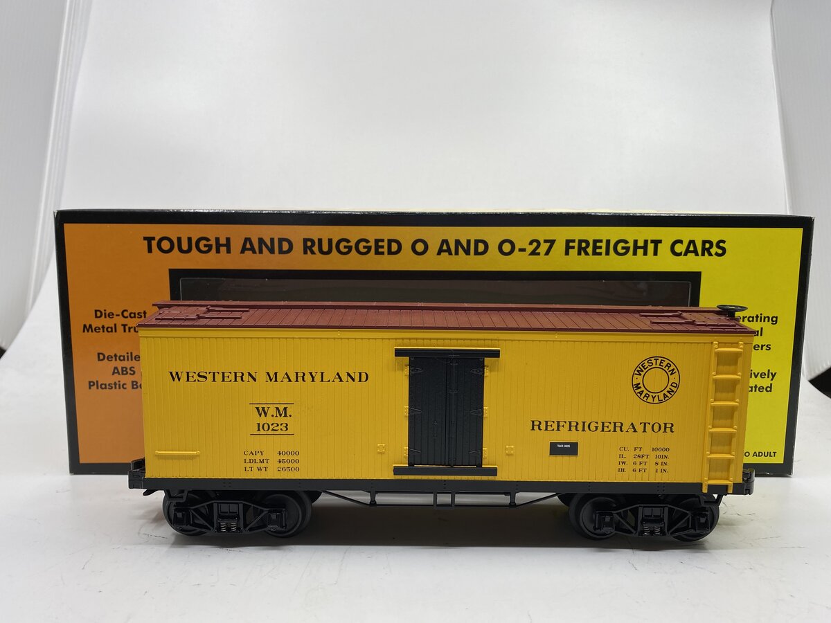 MTH 30-78004 O Gauge RailKing Western Maryland 19th Century Reefer Car LN/Box