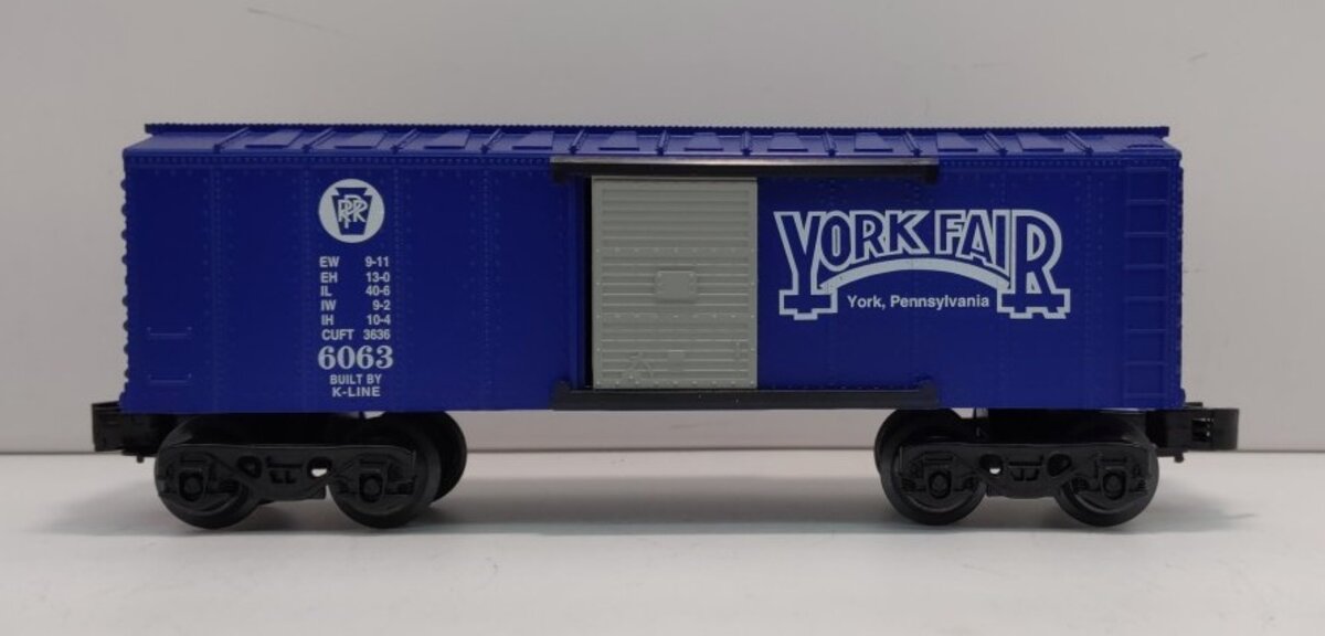 K-Line K5154016 O-27 Pennsylvania York Fair Boxcar #6063