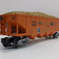 MTH 30-7539 O Gauge Dad's Pet Foods 4-Bay Hopper with Load LN/Box