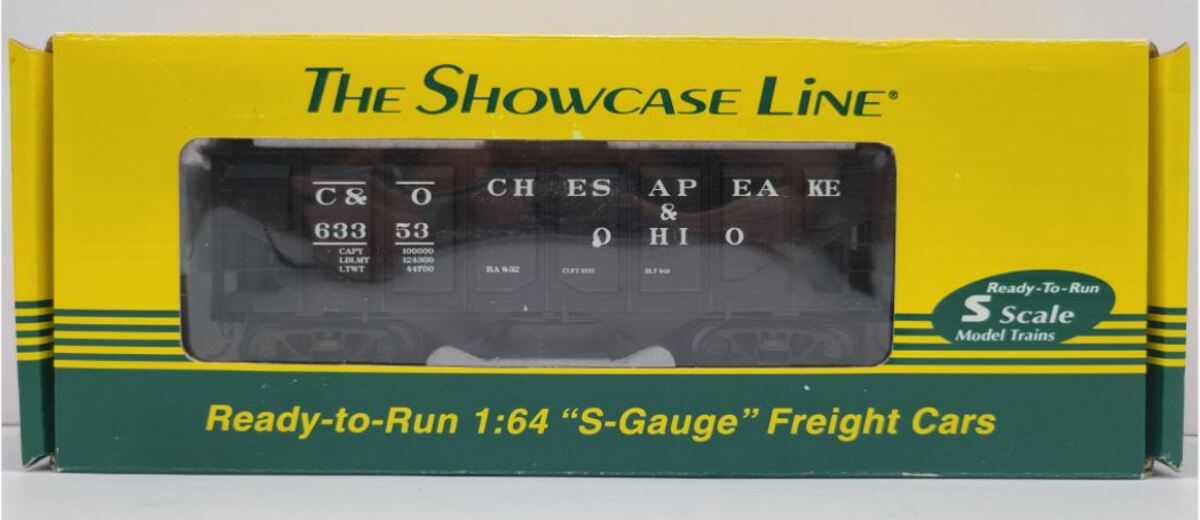 S-Helper 01648 S Scale Chesapeake & Ohio #63353 2 Bay Hopper LN/Box