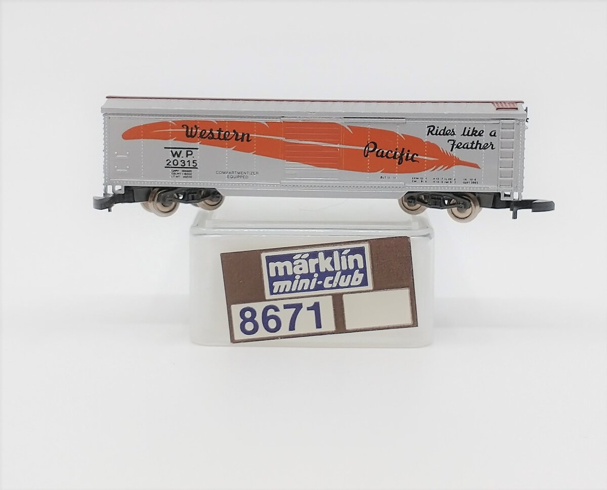 Marklin 8671 Z Scale Western Pacific Boxcar #20315 LN/Box