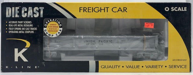 K-Line K712-2111 O Gauge Union Pacific Operating Coal Dump Car LN/Box