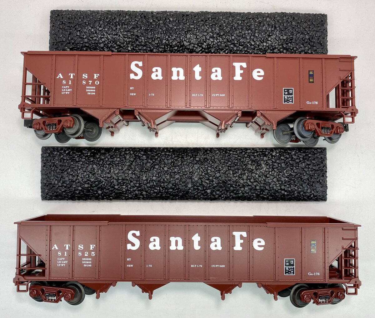 MTH 20-97058 O Gauge Santa Fe Premier 4-Bay Hopper Car Set (Set of 6) LN/Box