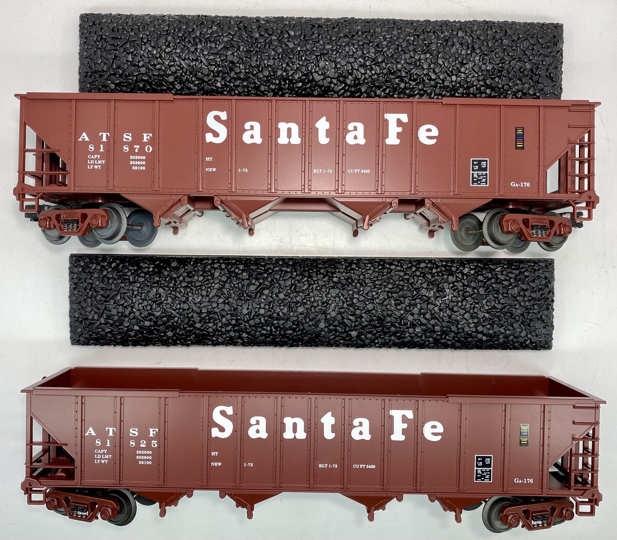 MTH 20-97058 O Gauge Santa Fe Premier 4-Bay Hopper Car Set (Set of 6) LN/Box