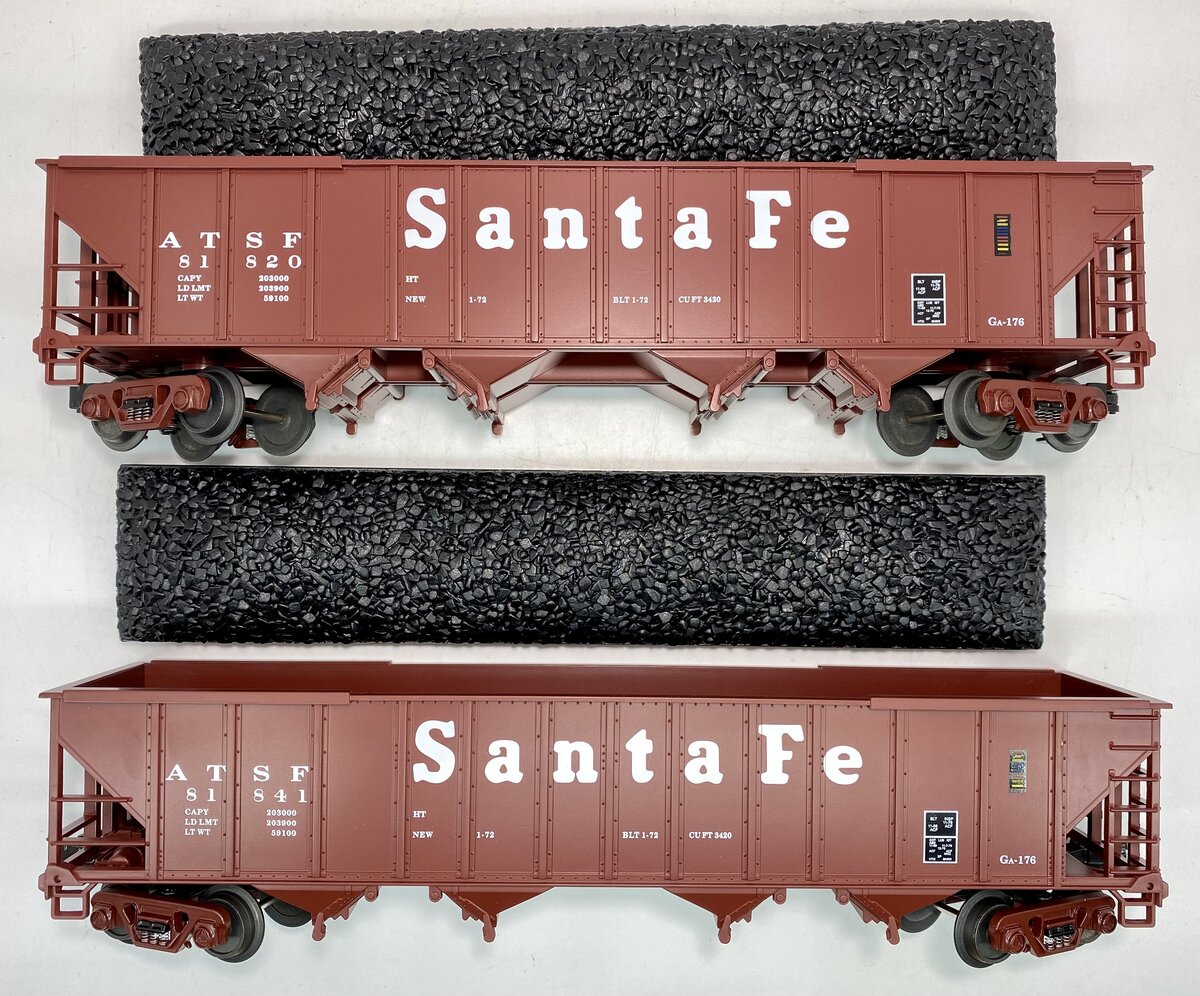 MTH 20-97058 O Gauge Santa Fe Premier 4-Bay Hopper Car Set (Set of 6) LN/Box