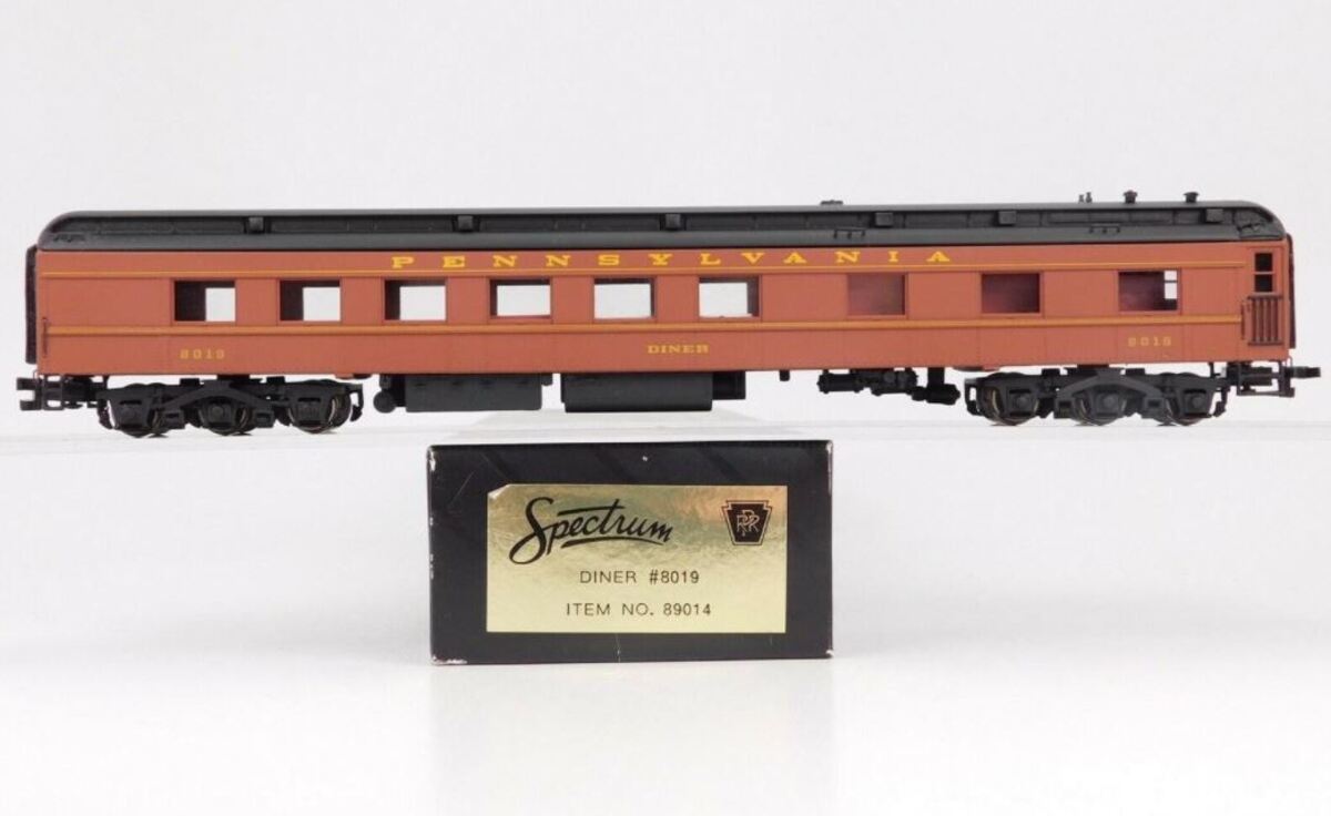 Bachmann Spectrum 89014 HO Scale Pennsylvania Railroad Diner Car #8019 MT/Box