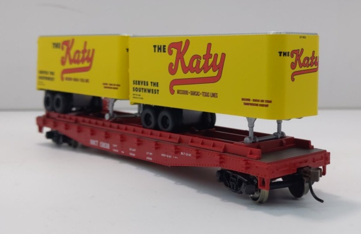Athearn 92391 HO Scale Ready To Roll MKT 50' Flat with 2-25' Trailers # 13838