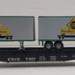 Athearn 92390 HO Scale Erie #7457 50' Flatcar With Two 25' Trailers LN/Box
