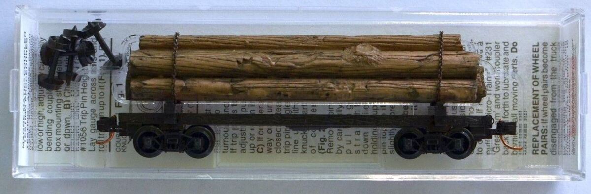 Micro-Trains 11300040 N 40' Skeleton Log Car w/ Log Load #6 NIB