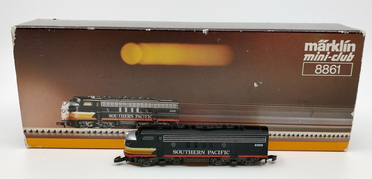 Marklin 8861 Z Scale Southern Pacific EMD F7 Diesel Locomotive #6329 LN/Box