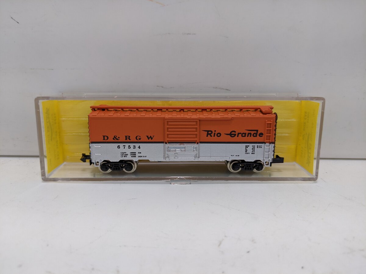 Atlas 3423 N Scale D&RGW Rio Grande 40' Boxcar #67534