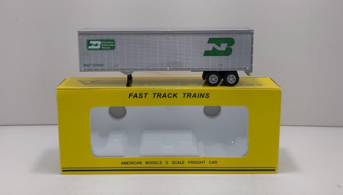 American Models T-3 S Scale Burlington North Semi-Trailer EX/Box