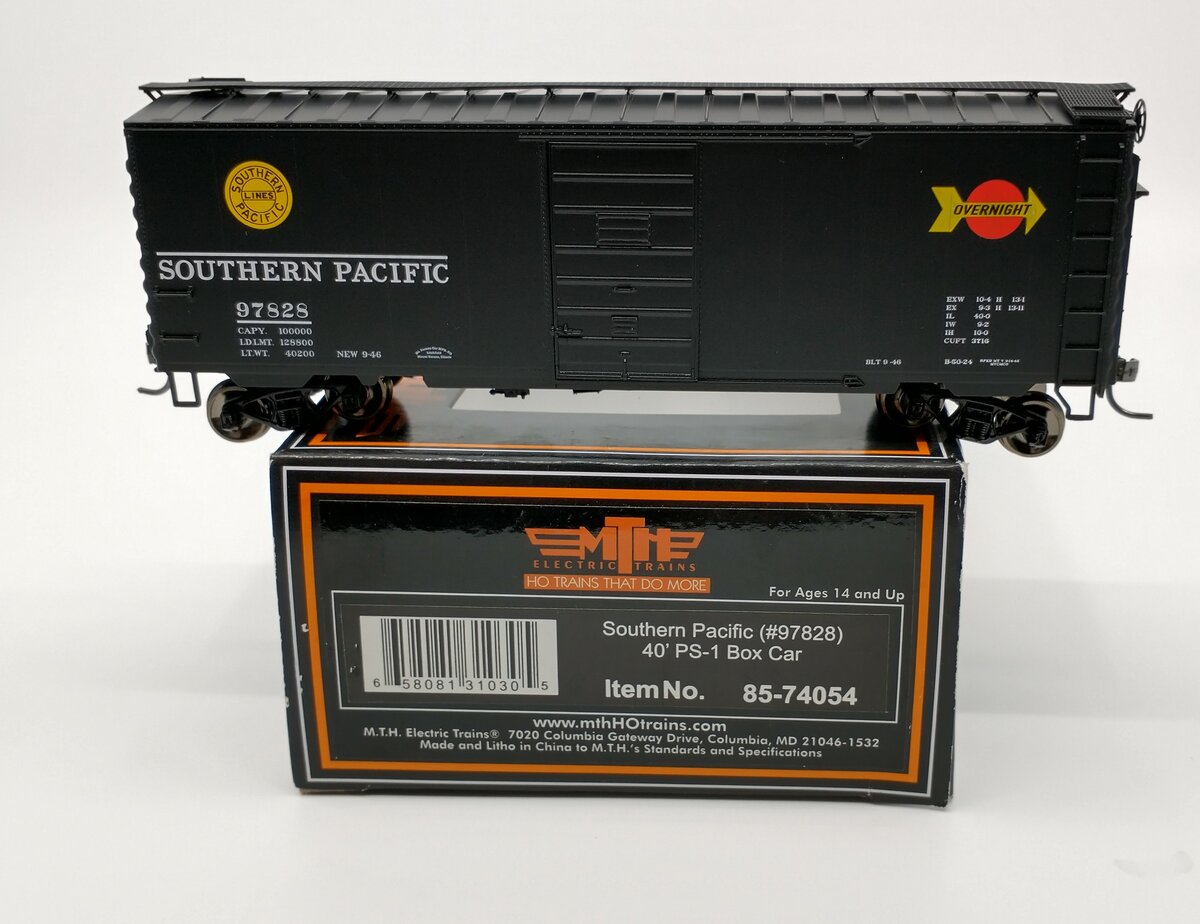 MTH 85-74054 HO Southern Pacific 40' PS-1 Boxcar #97828