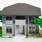 Kato 23-404C N Scale Two Story Blue & White House - Assembled