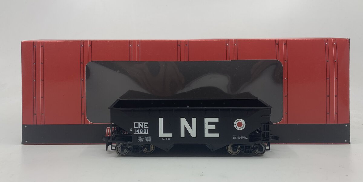Atlas 1869-3 HO Scale Lehigh & New England 2 Bay Open Hopper #14881 LN/Box