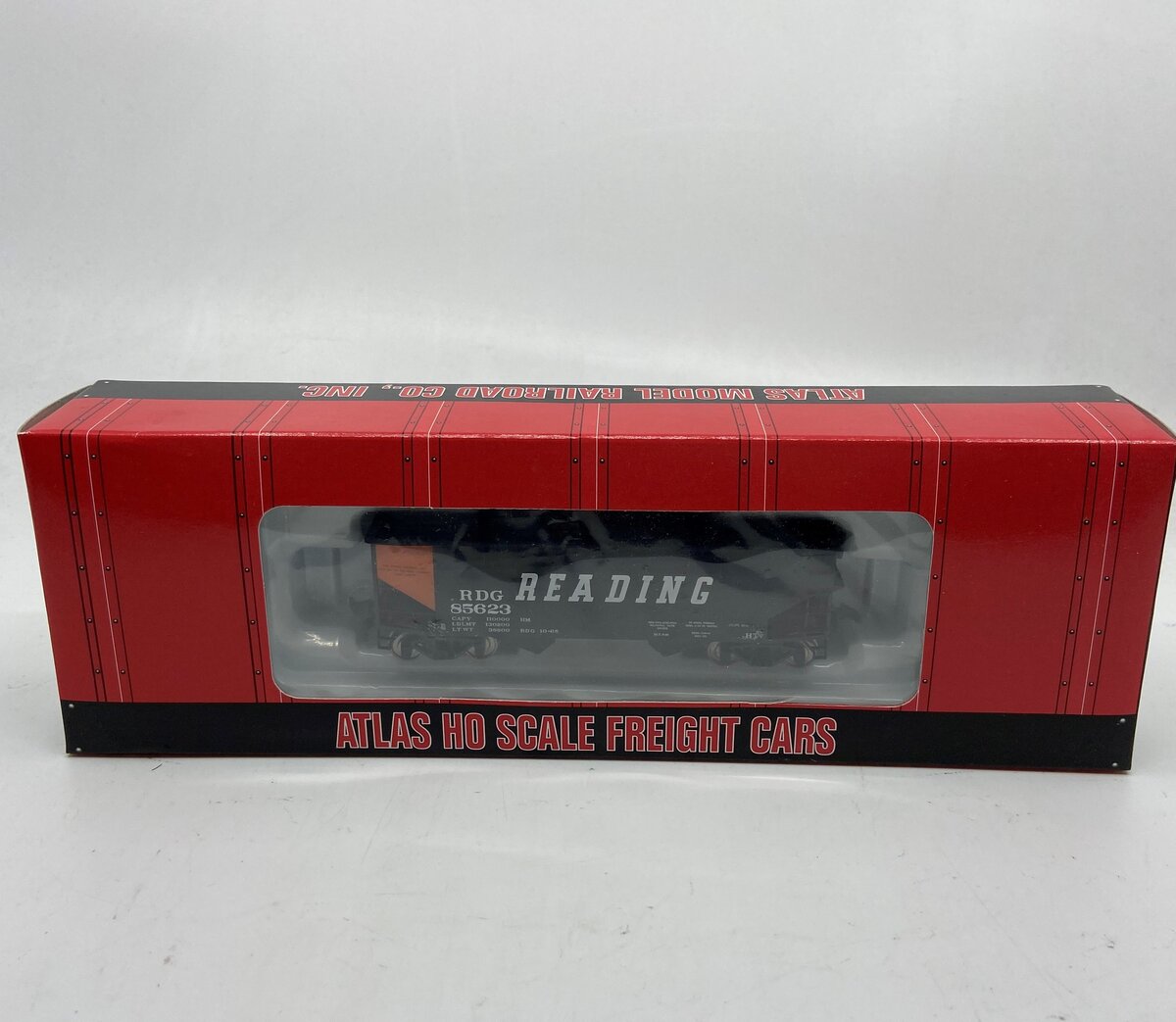 Atlas 1870-2 HO Scale Reading (Stone) 2 Bay Offset Side Hopper #85623 LN/Box