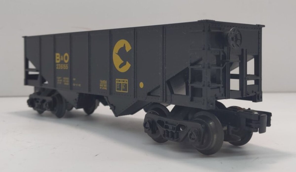 Lionel 6-16456 O Gauge Chessie B&O 2-Bay Hopper #235155 LN