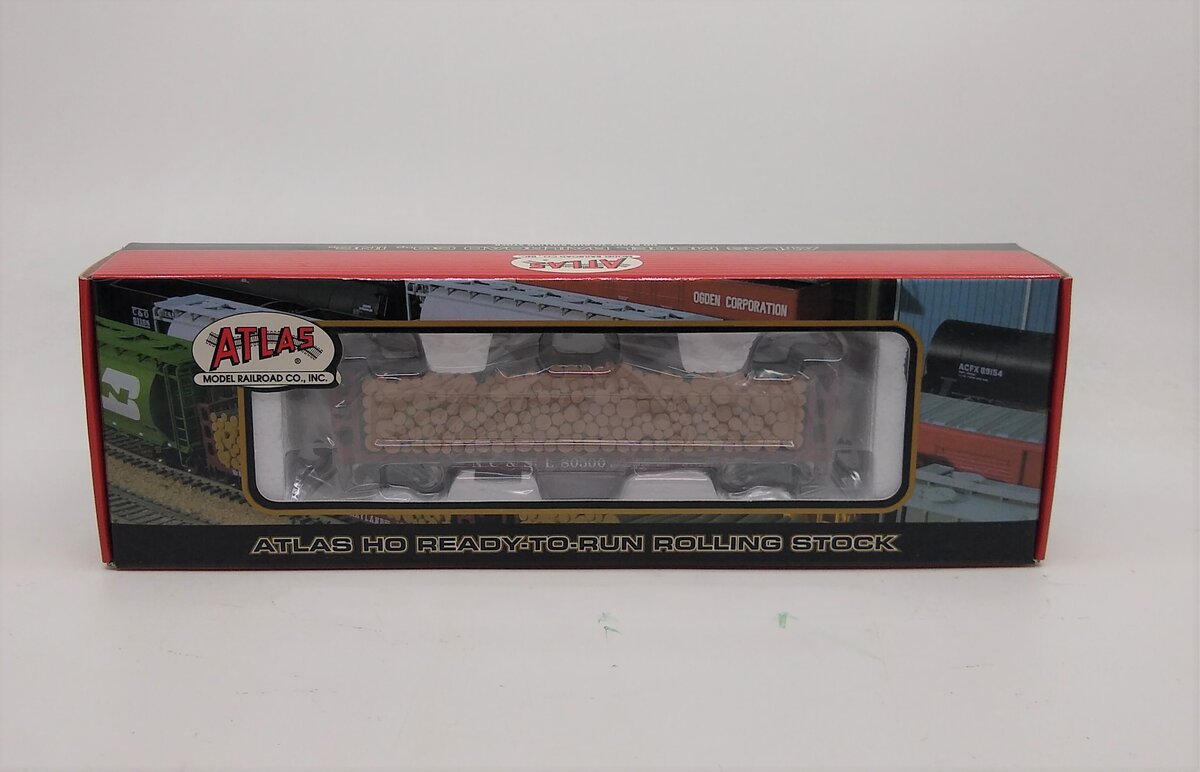 Atlas 1615-1 HO NC&StL 40' GSI Pulpwood Flatcar #80500