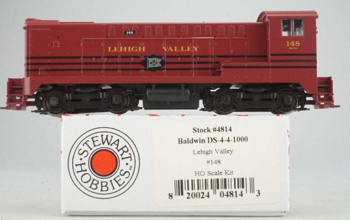 Stewart 4814 HO Lehigh Valley Baldwin DS 4-4-1000 Powered Diesel Locomotive #148