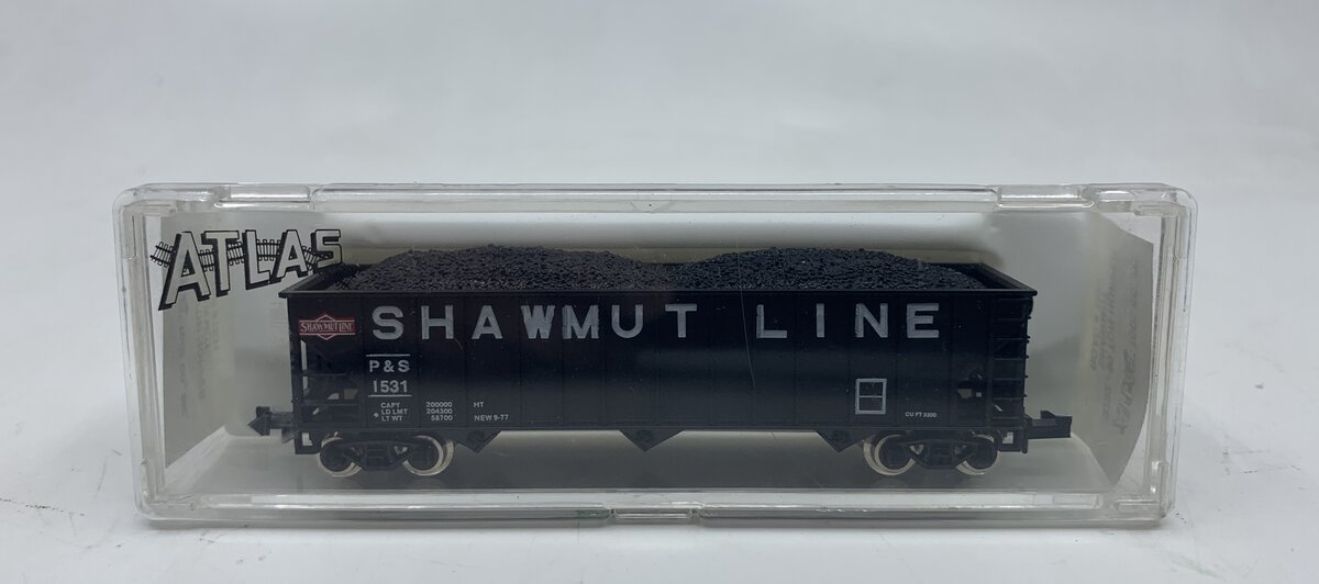 Atlas 3282 N Scale Shawmut 90 Ton Hopper #1531 LN/Box