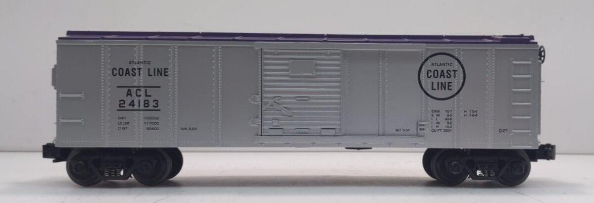 MTH 30-7427 O Gauge Atlantic Coast Line Boxcar #24183 LN/Box