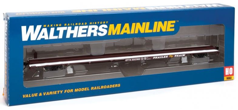 Walthers 910-5458 HO Scale GTTX 85' General American G85 Flatcar #300382