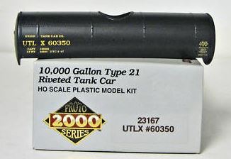 Proto 2000 23167 UTLX 10,000 Gallon Type 21 Riveted Tank Car Kit #60350