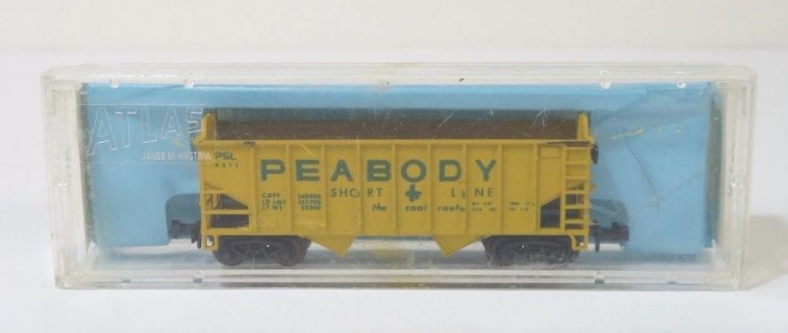 Atlas 2244 N Scale Peabody Short Line Open Hopper #6671 LN/Box