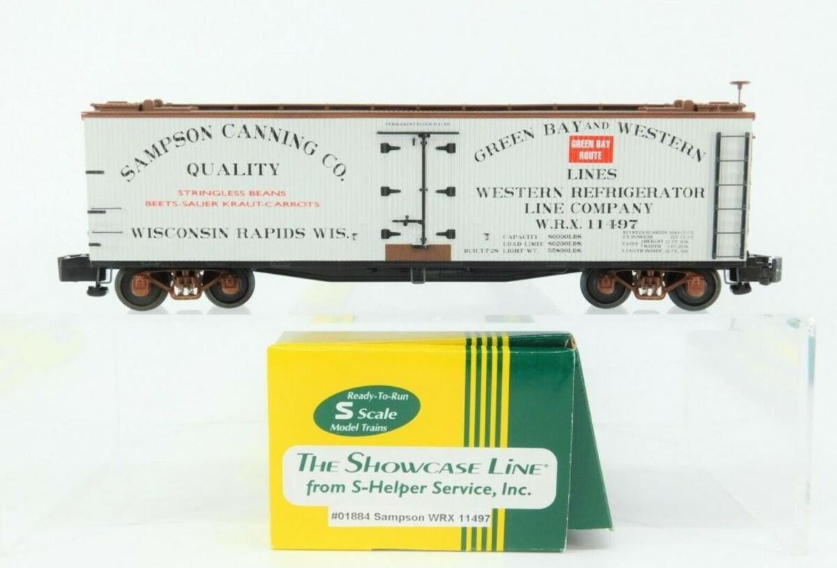 S-Helper 01884 S Gauge Sampson Canning Co. Reefer Car #11497 LN/Box