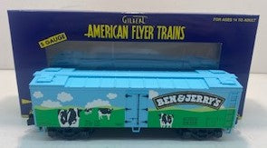 American Flyer 6-441549 S Gauge Ben & Jerry's Woodsided Reefer TCA Ex. #32018 MT/Box