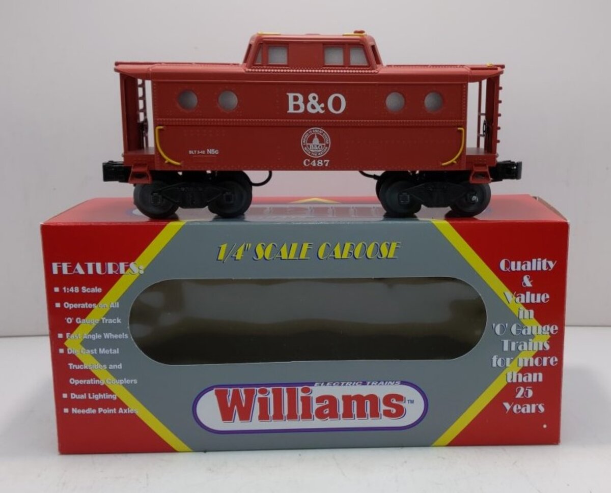 Williams GMFRT-2 Baltimore & Ohio N5C Illuminated Caboose #C487 MT/Box