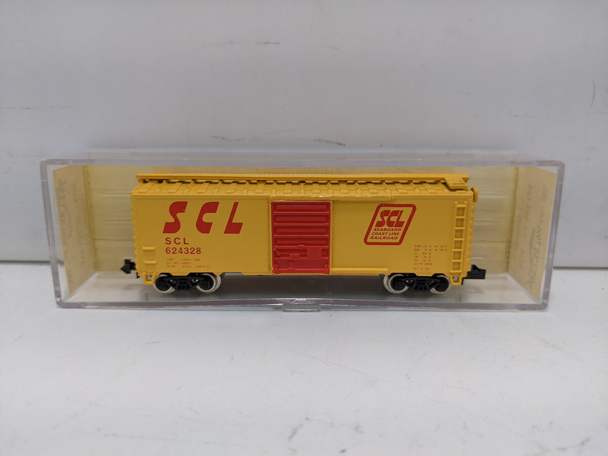 Atlas 3418 N Scale Seaboard Coast Line (SCL) PS-1 Freight Boxcar LN/Box