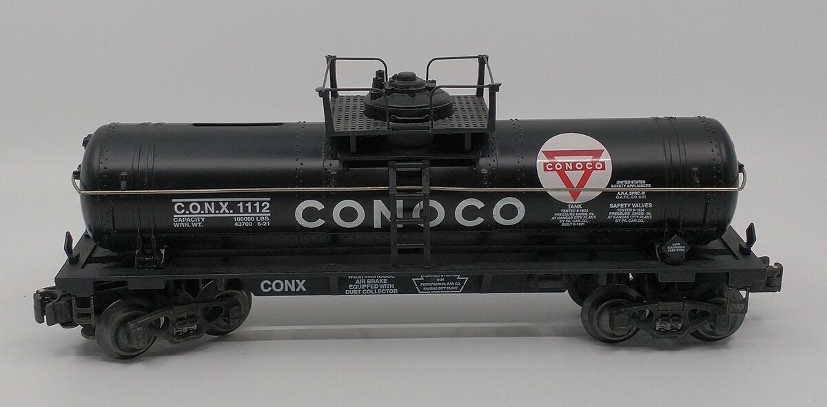 K-Line K-639104 O Gauge Conoco Riveted Tank Car/Bank EX/Box