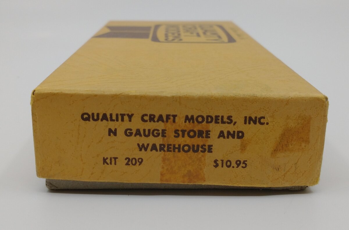 Quality Craft 209 N Scale Store and Warehouse Building Wood Craftsman Kit