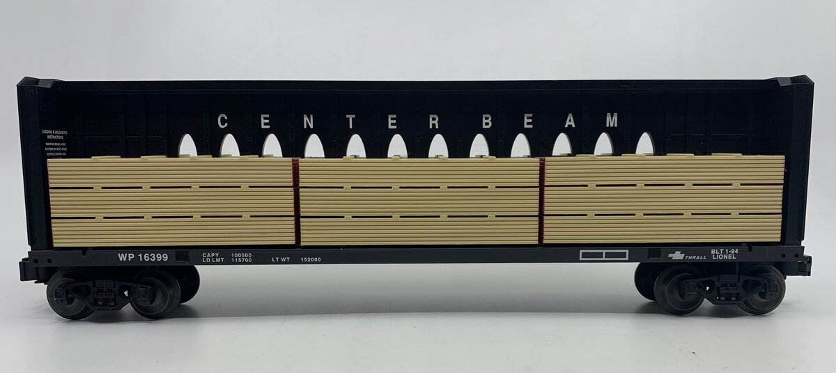 Lionel 6-16399 O Gauge Western Pacific I Beam Flatcar LN/Box