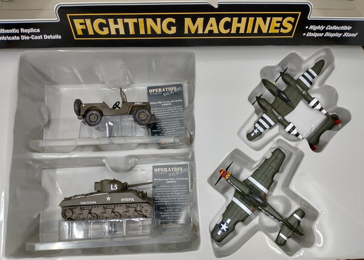 Corgi CSCW19004 1:72 Die Cast WWII D-Day Invasion Operation Overlord Set of 4