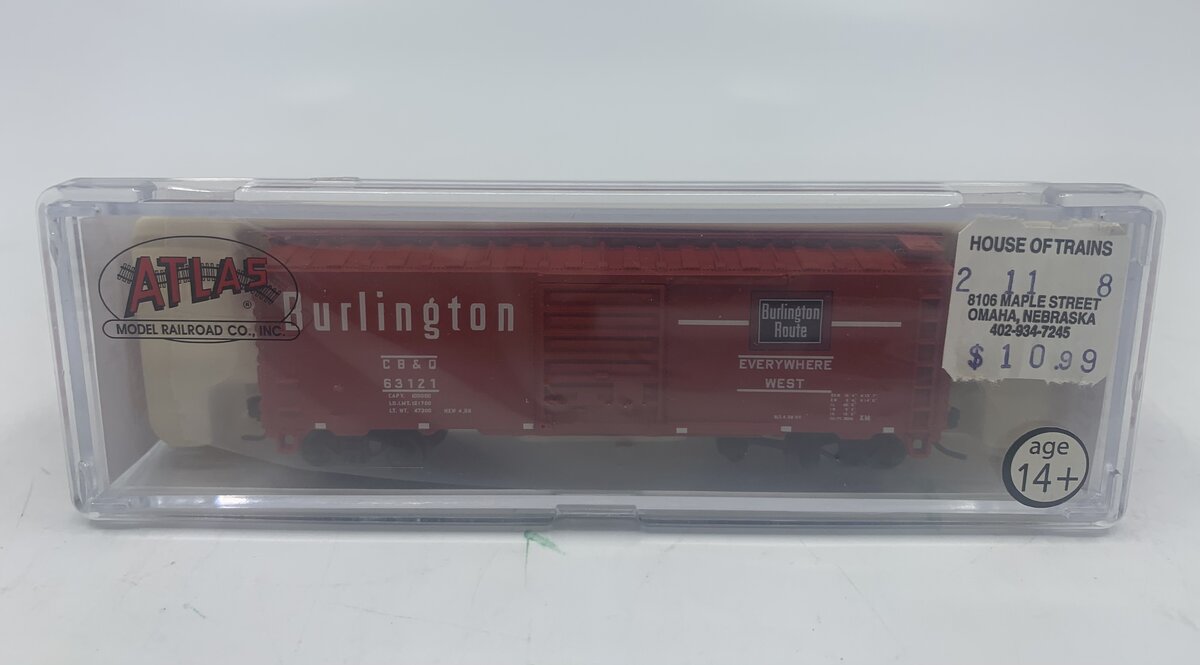 Atlas 34631 N CB&Q 40' PS-1 Boxcar #63121