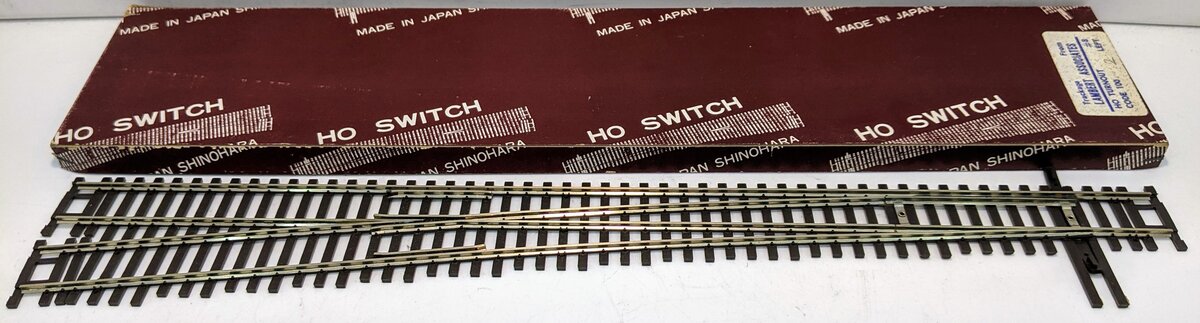 Lambert 8 HO Scale Code 100 Left Hand Switch/Turnout
