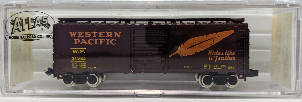 Atlas 3432 N Scale WP 40' Boxcar #21385