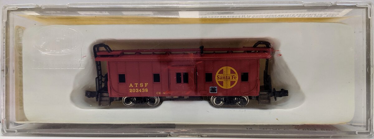Con-Cor 0001-125301 N Scale Santa Fe Bay Window Caboose LN/Box