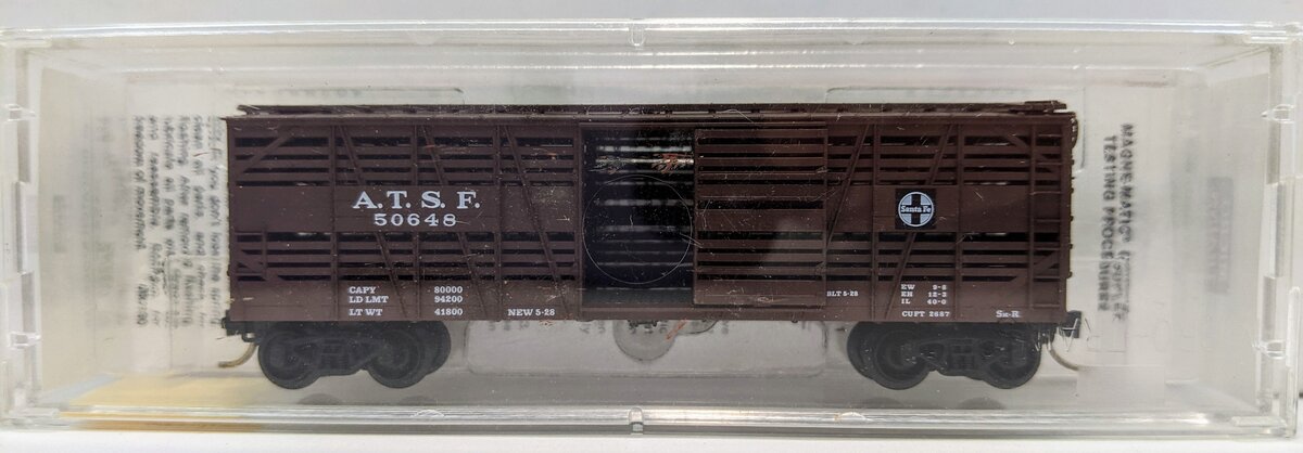 Micro-Trains 03500080 N Santa Fe 40' Despatch Stock Car #50648 LN/Box