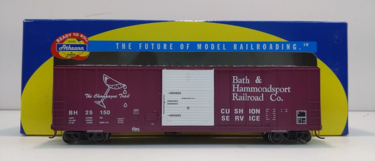 Athearn 91405 HO Scale Bath & Hammondsport FMC Box Car #25150 LN/Box